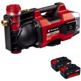 Einhell AQUINNA 36/35 F LED PXC + Twinpack - Pompa 3.7 bar + Set 2 acumulatori Li-Ion 18 V 4 Ah