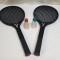 Jucarie veche de colectie Romania anii 1970 - Set Rachete de Tenis - Badminton