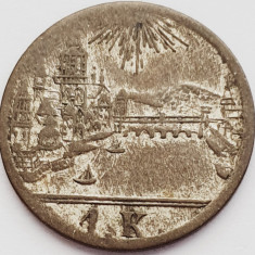 234 Germania Frankfurt 1 Kreuzer 1839 1840 (uzata) km 317 argint