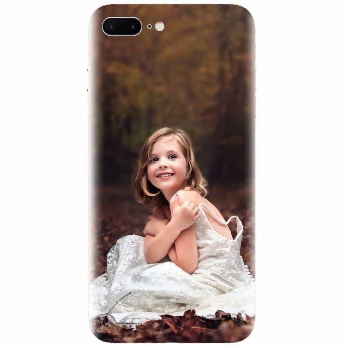 Husa silicon pentru Apple Iphone 8 Plus, Girl In Wedding Dress Atest Autumn