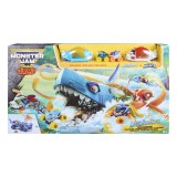 MONSTER JAM MINI JAMS SET DE JOACA MEGALODON ATACUL CALAMARULUI