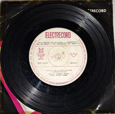 Disc Vinil 7# Viorel Costin - Io-s Fecior De Pe Mara- Electrecord -EPC 10.236 foto