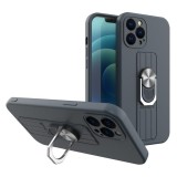 Husa Ring Armor Kickstand iPhone XR albastru