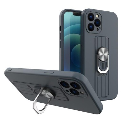 Husa Ring Armor Kickstand iPhone XR albastru foto