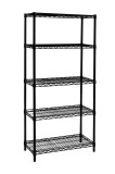 Cumpara ieftin Raft 5 polite crom negru 75x35x160 cm
