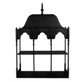 Cumpara ieftin Raft perete metal negru 102x25x157 cm