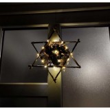 Stea handmade din elemente naturale decor rustic de Craciun