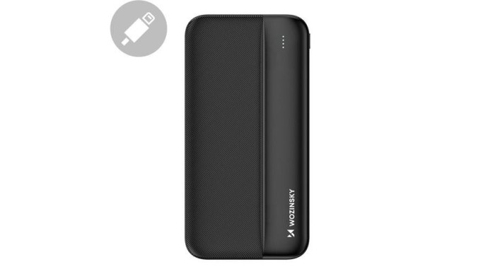 Wozinsky Powerbank Li-Po 10000mAh 2 x USB negru (WPBWE1)
