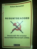 Nu sunt de acord- Anton Durcovici