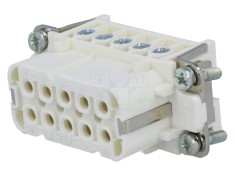 Conector HDC mamă 10P 10+PE