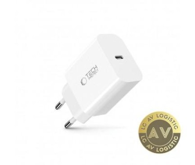 Incarcator Retea Tech-Protect NC20W 20W 3A 1 x USB-C Alb foto