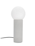Cumpara ieftin Veioza ceramica gri alba Jael &Oslash;15x35,5h