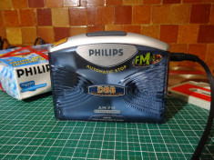 Walkman retro/casetofon portabil Philips AQ6591/tuner am/fm foto