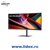 Monitor Gaming VA LED LG 34" 34G630A-B, WQHD 3440 x 1440, HDMI, DisplayPort, Ecran curbat, Boxe, 240 Hz, 1 ms Negru