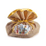 Saculet cadouri Paste textil cm30x23x31H