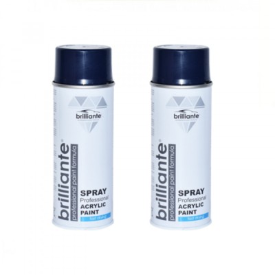 Pachet 2 x Vopsea Spray Brilliante Albastru Safir RAL 5003 400 ml foto