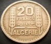 Moneda exotica 20 FRANCI - ALGERIA, anul 1949 * cod 3808 A = COLONIE FRANCEZA, Africa