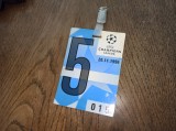 LEGITIMATIE UEFA CHAMPIONS LEAGUE, 20.11.1996 *** STEAUA BUCURESTI