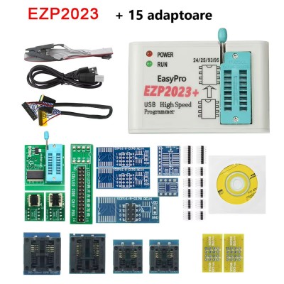 Kit programator Eeprom EZP2023 + 15 adaptoare foto