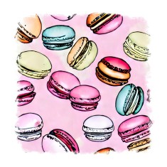 Sticker decorativ Macarons, Multicolor, 55 cm, 11185ST foto