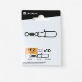 Agrafă cu v&acirc;rtej double black nickel, Caperlan