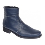 Cumpara ieftin Ghete Barbati Piele Naturala Imblanite Bleumarin Elegante Fermoar Ciucaleti Fabricate in Romania