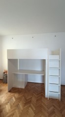 Paturi copii supraetajat cu birou ?i dulap IKEA foto