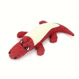 Jucarie crocodil pentru catei Ropet&reg;, 30cm, element sonor, material moale si rezistent, reduce stresul si plictiseala oferind relaxare cainelui tau, r