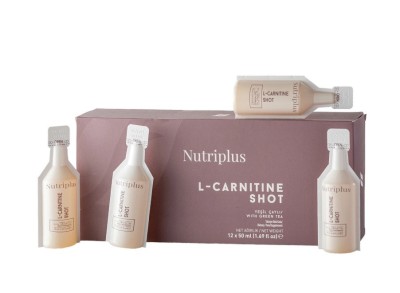 NUTRIPLUS Shot L-Carnitina 12 A 50 ml , 12 flacoane pentru energie ardere foto