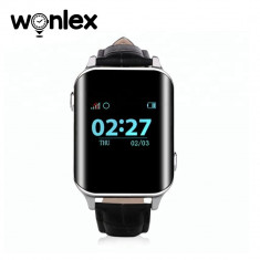 Ceas Smartwatch Pentru Copii Wonlex EW200 cu Functie Telefon, Senzor puls, Localizare GPS, Pedometru - Negru, Cartela SIM Cadou foto