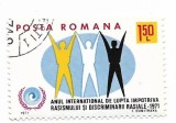 Romania (362) - Anul international de lupta impotriva rasismului si discriminarii, 1971 - obliterata