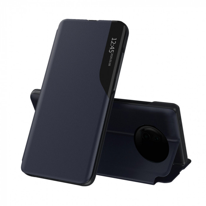 Husa Flip pentru Xiaomi Redmi Note 9T Techsuit eFold Series Albastru