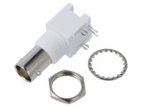 Conector BNC soclu mamă unghi 90&deg; 50&Omega; THT PCB