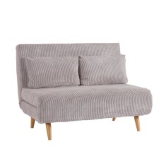 Canapea extensibila otel textil taupe Walker 120x83x88 cm