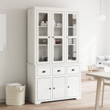 vidaXL Dulap &Icirc;nalt &quot;BODO&quot;, alb, 115,5x43x200,5 cm, lemn masiv de pin