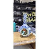 Vază turcească pictată manual &icirc;n formă de lacrimă din ceramică
