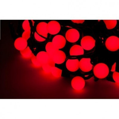 Instalatie iluminat festiv 100 lampi LED rosu Vipow foto