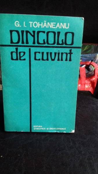 DINCOLO DE CUVINT - G.I. TOHANEANU