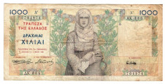 Grecia 1935 - 1000 drachma, uzata foto