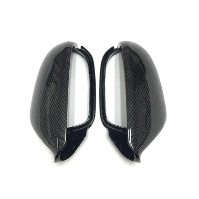 Set 2 capace oglinzi Audi A3/A4/A5, ABS, aspect fibra carbon foto