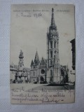 Carte postala circulata la Orsova in 1906 - BUDAPESTA - Matyas Kirche
