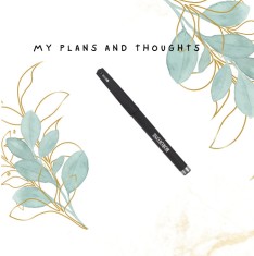 Pix Roller Stylus Pen Borofone, Pentru Agenda, Scriere Obiective, Scoala - Negru