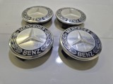 Set 4 capace roti 75 mm diametru Mercedes Benz, pentru jante 15 inch / V1