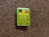 Insigna olimpica - Comitetul Olimpic din ROMANIA - Jocurile Olimpice LOS ANGELES 1984