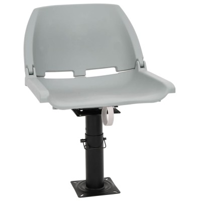 vidaXL Scaun barcă cu piedestal, reglabil &amp;icirc;n &amp;icirc;nălțime, rotativ la 360&amp;deg; 3294947 foto