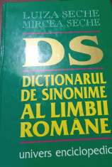 DICTIONAR DE SINONIME AL LIMBII ROMANE LUIZA SECHE, MIRCEA SECHE 1999 foto