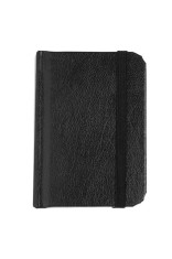 Carnet Notite A7, 100 File, Coperta Dura, Negru, Banda Elastica