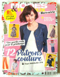 Revista moda MODES &amp; TRAVAUX Apr. 2018, in limba franceza. Croitorie, are tipare
