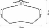 Placute frana Seat Arosa (6h), Cordoba (6k1, 6k2)), Ibiza (6k), Inca (6k9), Toledo 1 (1l); Vw Caddy 2 (9k9a) Golf 3 (1h1), Lupo (6x1, 6e1), Polo (6n1