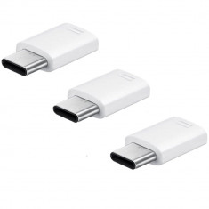 Adaptor USB Type C - MicroUSB Alb foto